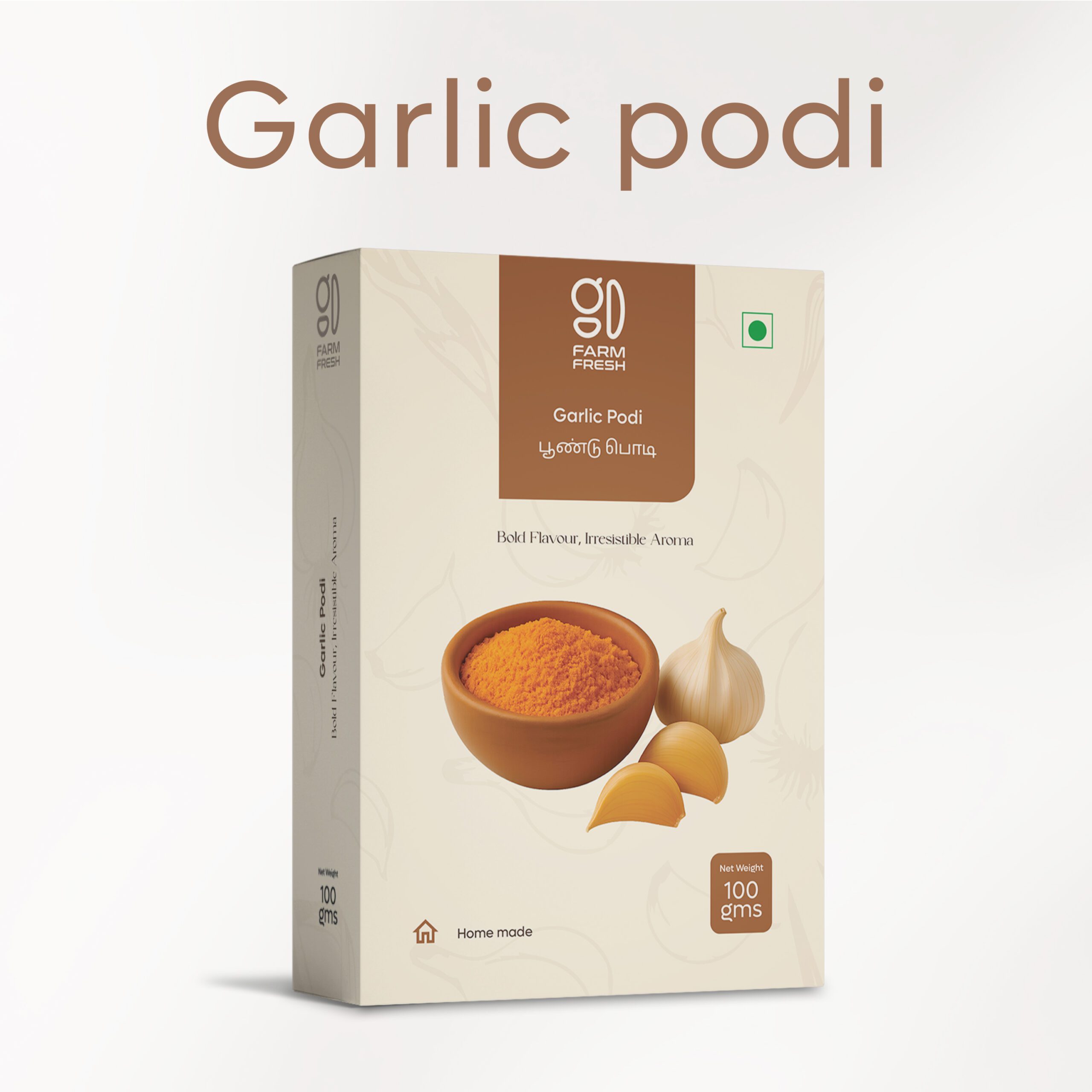 Garlic (Poondu) Podi, Traditional Spice Powder for idlies, dosas, rice & more