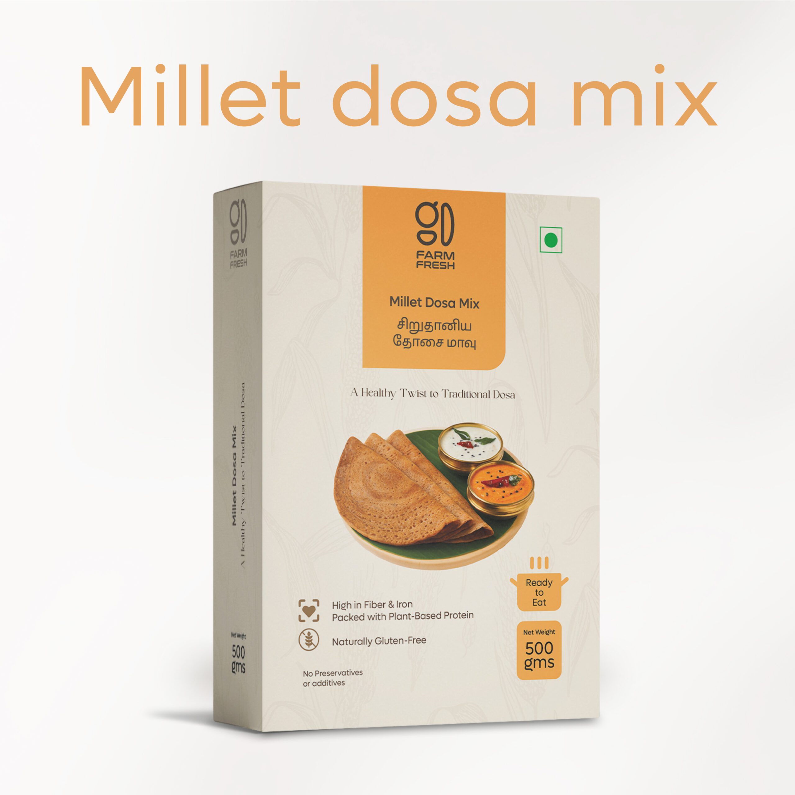 Millet (Sirudhaniyam) Dosa Mix, Instant & Nourishing