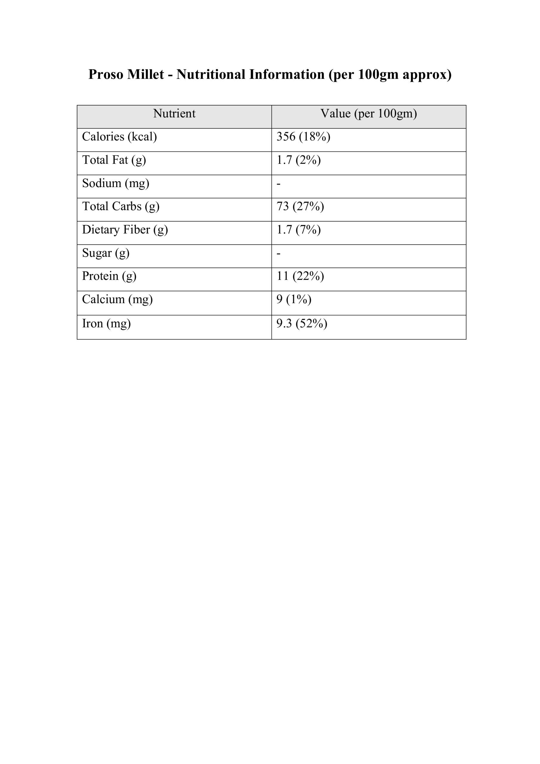 Proso Millet (Panivaragu), Gluten-free Whole Grain - Image 2