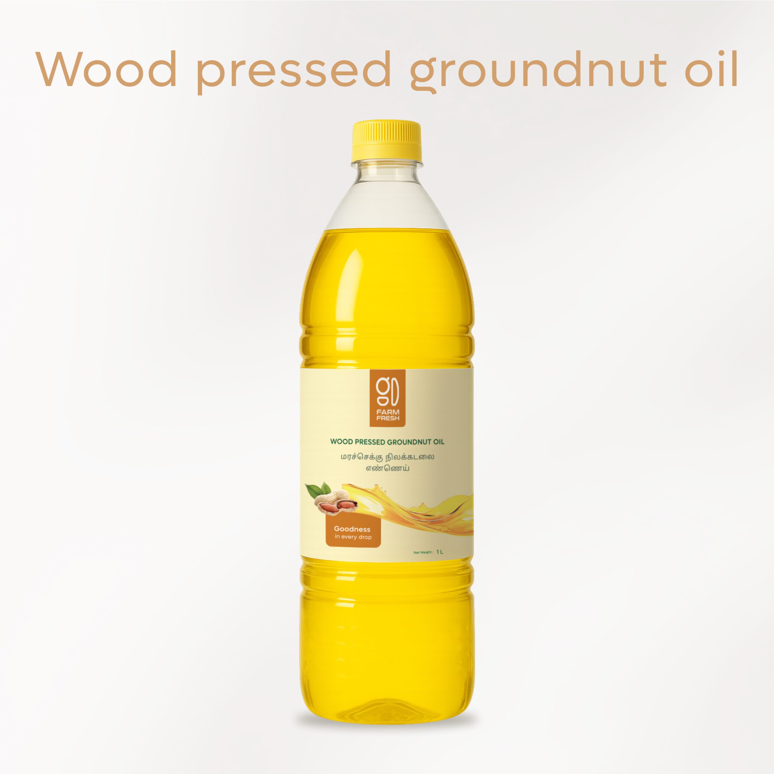 Groundnut Oil, Pure Cold Pressed & Natural