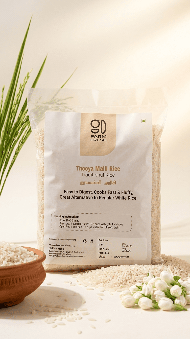 Thooya Malli Rice, Authentic Traditional Rice - Image 2
