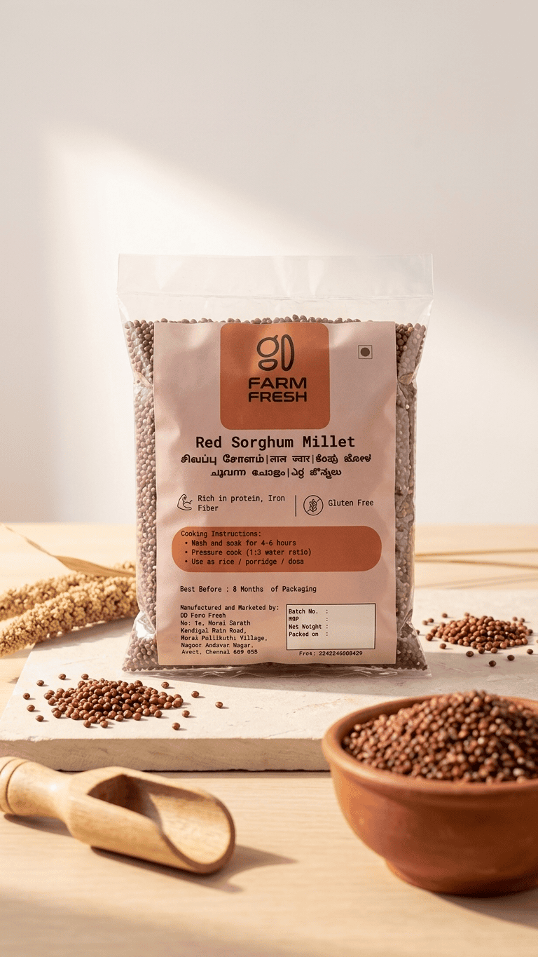 Sorghum Millet (Cholam), Gluten-Free Whole Grain - Image 4