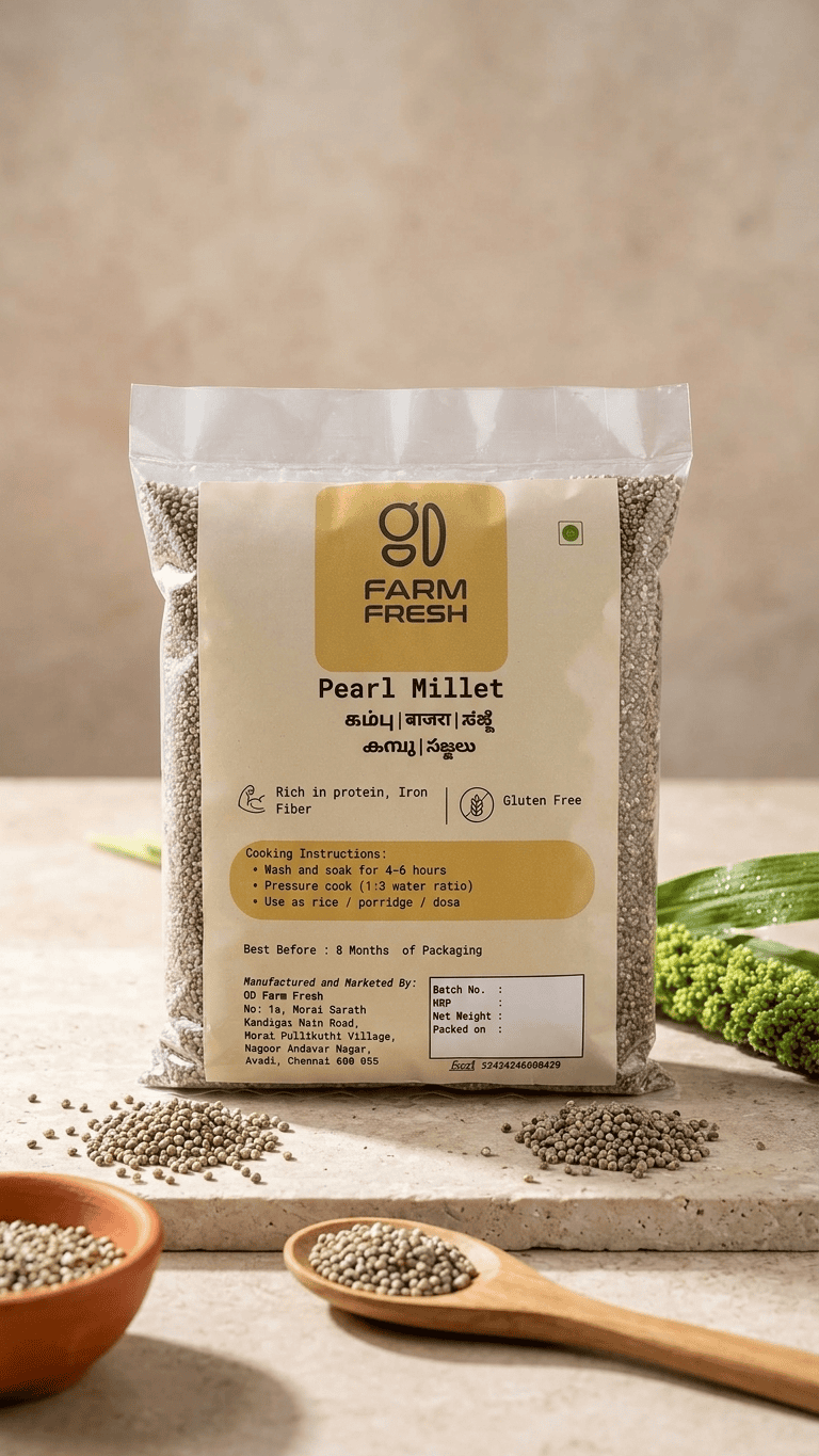 Pearl Millet (Kambu), Iron Rich Gluten-free Whole Grain - Image 2