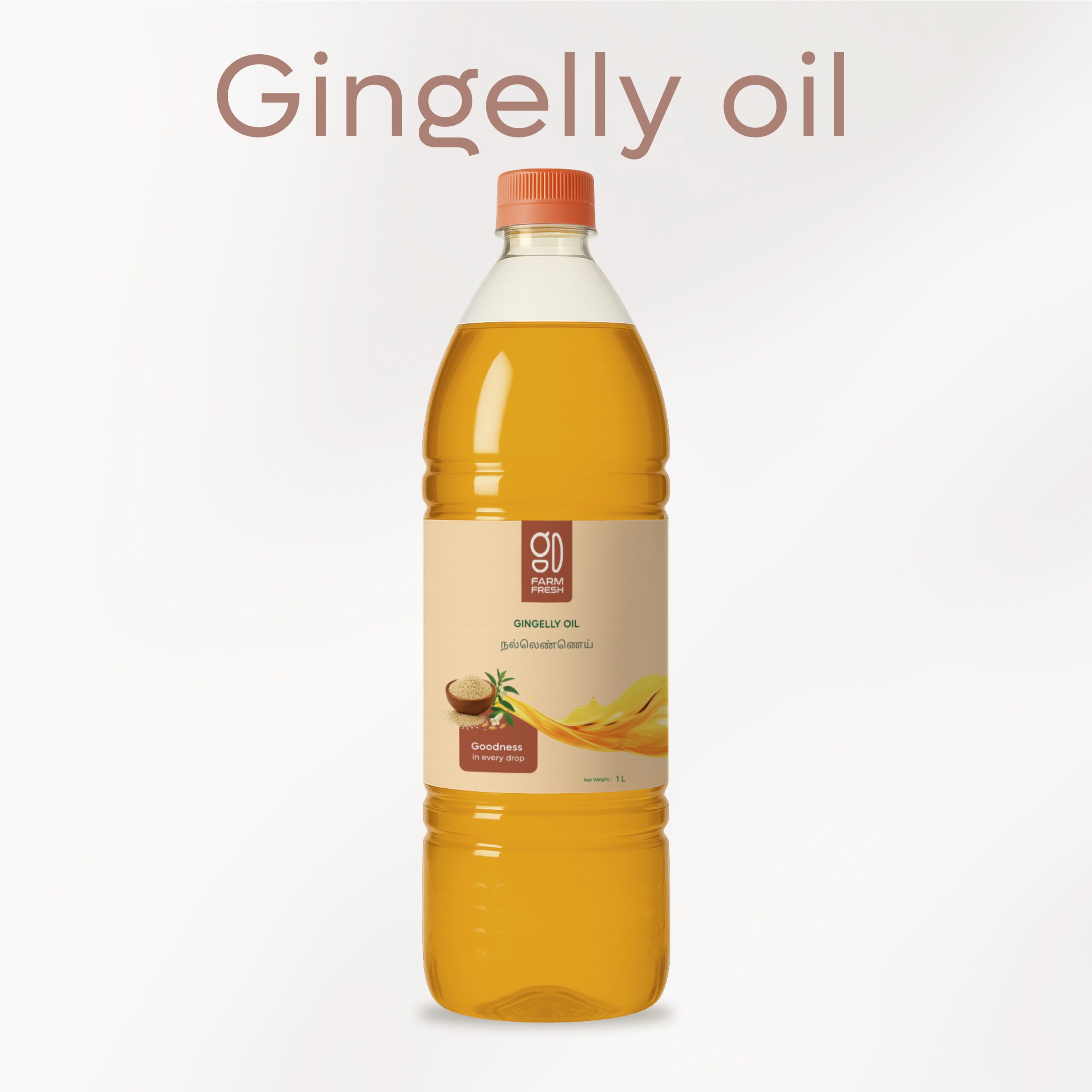 Gingelly (Sesame) Oil, Pure Cold Pressed, High quality
